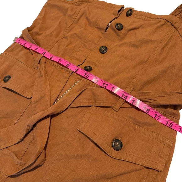 Habitual Brown Button-Front Romper - Picture 7 of 12
